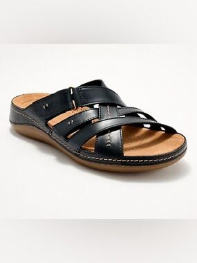 NWT! Clark’s Signature Cecily Slide Sandal, BLACK, 9.5